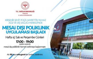 DİŞ TEDAVİSİNDE MESAİ DIŞI POLİKLİNİK UYGULAMASI BAŞLADI
