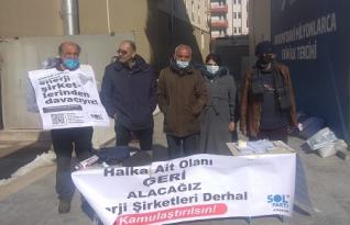 ŞAKİR ŞENOL: ZAMLAR GERİ ALINSIN, ENERJİ ŞİRKETLERİ KAMULAŞTIRILSIN!
