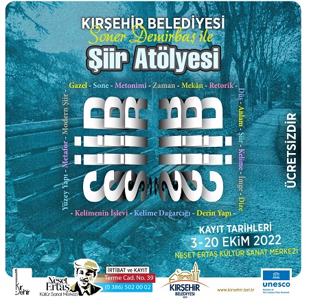 Kırşehir Belediyesi Şiir Atölyesi kayıtları başladı