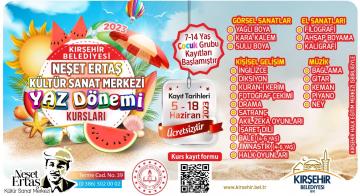 YAZ DÖNEMİ KURS KAYITLARI 5 HAZİRAN’DA BAŞLIYOR