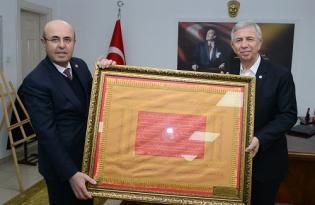 ABB Başkanı Mansur Yavaş, Başkan Selahattin Ekicioğlu’nu ziyaret etti