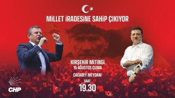 ÖZGÜR ÖZEL, CACABEY MEYDANI’NDA HALKA SESLENECEK