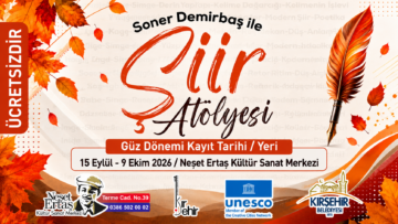 ŞİİR ATÖLYESİ 2026 GÜZ DÖNEMİ KAYITLARI BAŞLADI